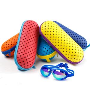 China L18cm Swimming Goggles Case , PU EVA Safety Glasses Hard Case factory