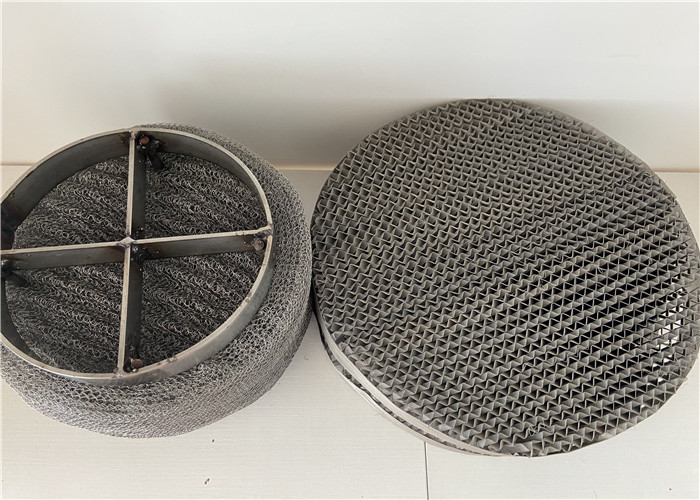 Stainless Steel 304 316 Wire Mesh Demister Pad For Aviation Gas Liquid Separation
