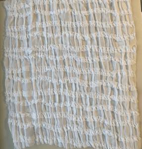 China French Style Pleated Lace Fabric For Mesh Breathe Premium Lace Fabric Luxury factory