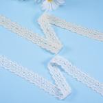 1/2 Inch Width Cotton Lace Trim Embroidery White Ribbon Lace