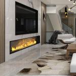 Media Wall Artificial Decorative Flame Led Atomizing Water Steam Fireplace