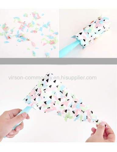 Sticky Home Cloth Cleaning Disposable Lint Roller With Coloured Wrapping Paper