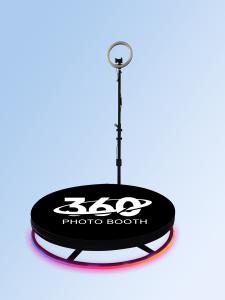 China Parties Stand On 360 Video Camera Booth With Selfie 12 inch ring light factory