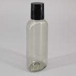 Clear Black 37*26*80mm 50ml Empty Squeeze Bottle