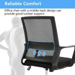 ALINUNU Ergonomic Mesh Computer Office Chair Swivel Modern Desk Chair with Iron