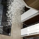 Modern Decorative Crystal Multi-Color Bubble Glass Ball Chandelier Used for