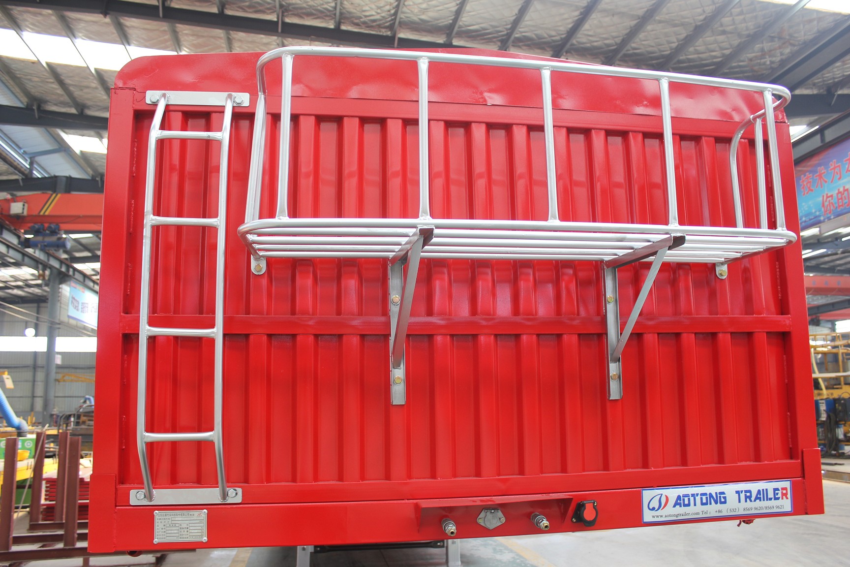 3 Axls 50-80 Tons Fence Cargo Semi Truck Trailers with T700/Q345 Steel Main Beam