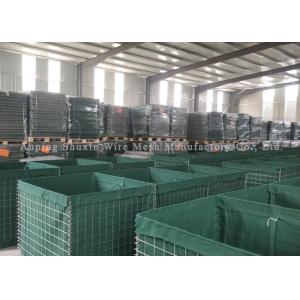 China Foldable 3*3 Inches Square Hole Hesco Explosion Proof Barrier on sale