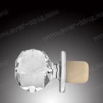 Crystal High Top Clear Glass Liquor Cork Bottle Stopper Seal Closure