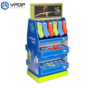 China 100% Recyclable Cardboard Product Displays Easy Assembly For Hooking Socks factory
