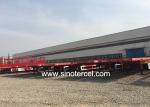 Q235 Steel Skeletal Semi Trailer WABCO Brakes Container Semi Trailer