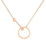 Factory Custom Women Jewelry Choker Rose Pure 18K Gold Necklace Rose Gold Chain