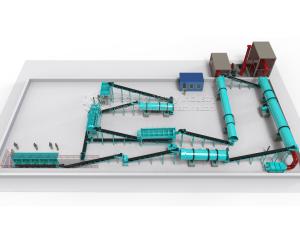 China Water Soluble NPK Compound Fertilizer Rotary Drum Ball Shape Pellet Making Production Line Plant factory