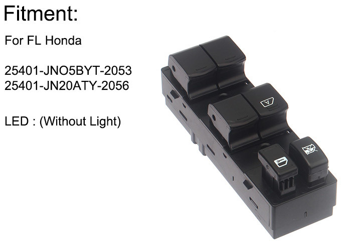 Car Nissan Power Window Switch Altima 2007-2010 OE 25401-JNO5BYT Wear Resisitance