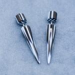 316 Stainless Steel Ear Tapers Piercing Jewelry Acrylic Faux 50mm