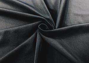 China 200GSM 85% Polyester Knitting Fabric Stretchy For Bathing Suit Black Color factory