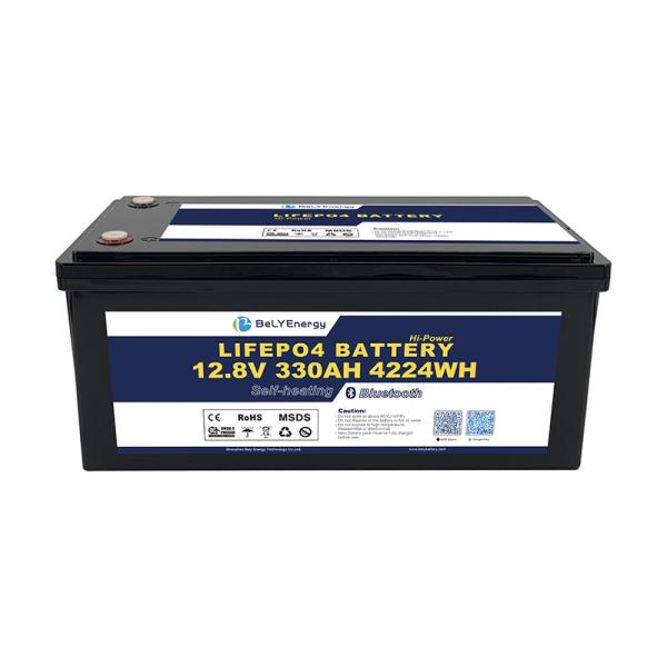 Large Capacity 12V 330AH Lifepo4 Battery With Bluetooth And Self-Heating