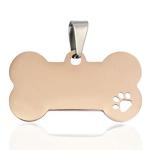 Stainless Steel Dog Name Tags Silver Blue Dog Id Tags Engraved