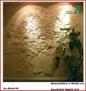 China Carved Stone Relief / Marble Relief / Wall Relievo, Slate Relief (YKRF-06) factory