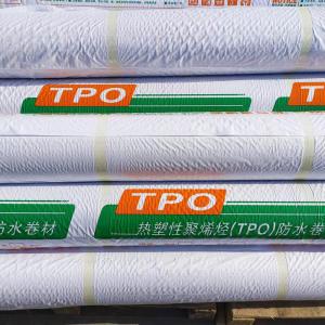 Fleece Backed TPO Waterproof Membrane Roofing For Concrete Roof