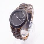 Skateboard 45mm Waterproof Wood Watch For Men 3ATM Quartz Chinese Movement
