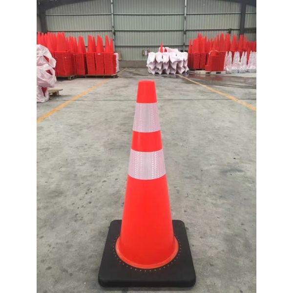Black White Red Traffic Cones 36in Traffic Control Cones Reflective