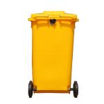 120L big public outdoor HDPE medical standing trash plastic garbage bin