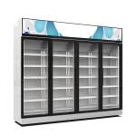 Commercial Retail Glass Door Chiller Drink Cooler Supermarket Display Refrigerat