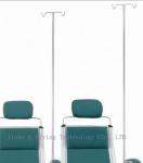 clinics 3 Seater Stainless Steel Waiting Chair High End Handrail