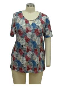 China Comfortable Ladies Casual T Shirts Ladies Casual Blouses With Deko Bar Decoration factory