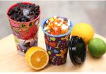 750ml Plastic Label Cup Customized Logo , Iml In Mould Labeling 24oz