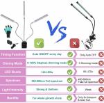 ROHS 76W Full Spectrum LED Clip Grow Light 3 Head 360 Degree Flexible
