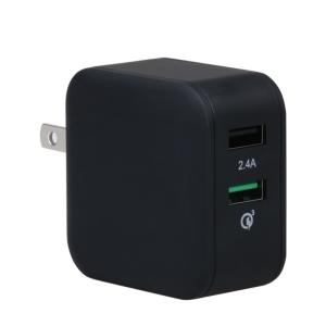 China QC3.0 fast charge dual USB port travel charger fast mobile phone charger wall charger travel charger Led light built-in factory