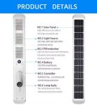Outdoor 30w 60w 90w 120w All-In-One Lighting LED Street Light Solar