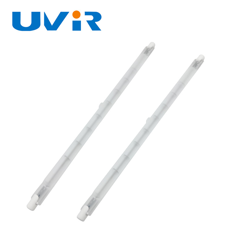 8-14 Diameter Single Frosted Tube Infrared Lamps UVIR Customized Base And Tube For Curing
