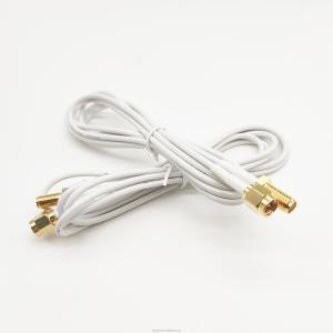 China High Frequency RF Coaxial Cable SMA Male To RP SMA Female Right Angle Extension factory
