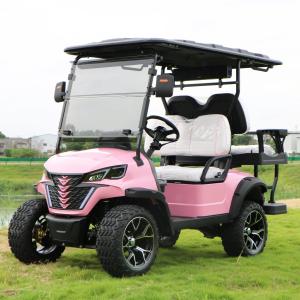 China Electric Golf Cart With Canopy 60v 100ah Lead Acid Battery Front Bumper And Radio factory