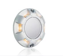 China Wall Mounted Solar Powered LED Deck Light IP67 Aluminum +PC Warm White factory