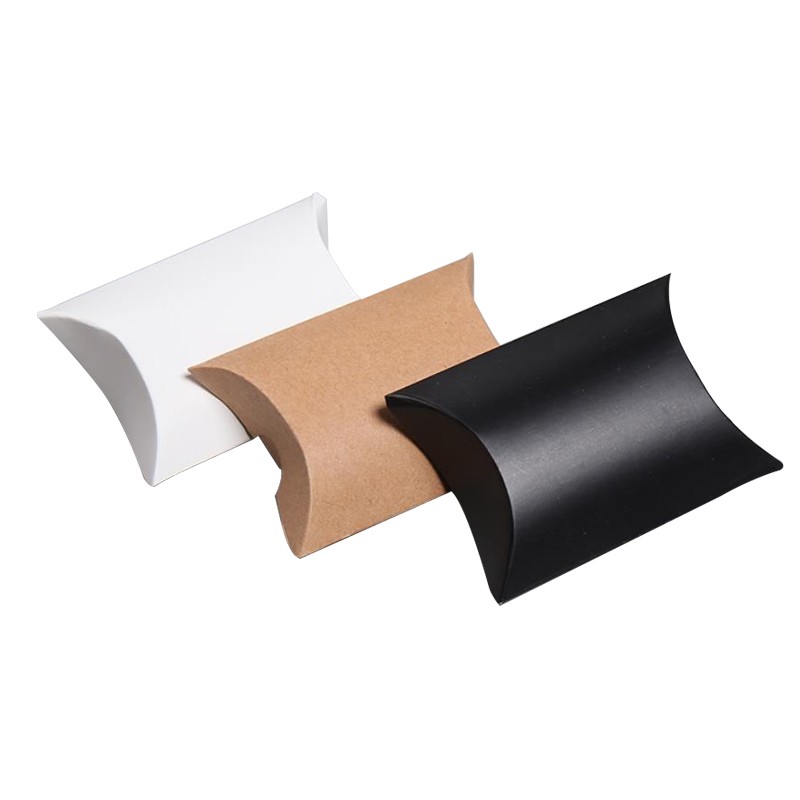 Custom Logo Design Small Pillow Shaped Cardboard Packing Box for CMYK/PANTONE Printing