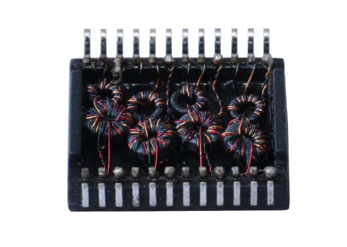 China HST-24030SXR 350uh Min Gigabit Ethernet Transformer 1500Vrms factory