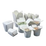 Creative food packaging round bottom take away noodle pasta paper boxes 26oz