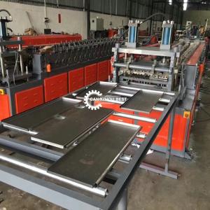 China Supermarket Storage Shelf Metal Plc Roll Forming Making Machine For Panel factory