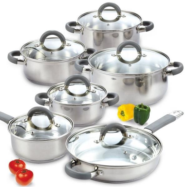 Wholesale Cookware Sets Multifunctional Cooking Soup Pot Milk Pot Set Kitchen 12