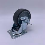 50MM TPR Tread Swivel Plate Caster Wheels Light Duty