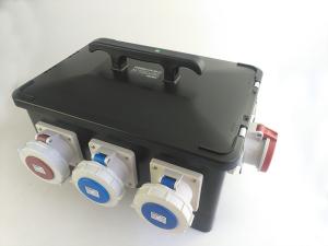 China IP66 Water Tight Mobile Power Distribution Box Heavy Duty Rubber Housing factory