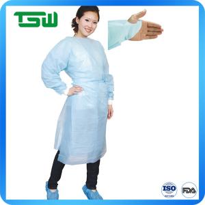 China CPE Disposable Waterproof Aprons With Long Sleeves factory