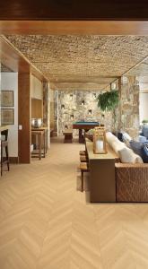 China Antibacterial 120x60cm Wooden Porcelain Tiles And Moisture-Proof Tile For Dining Room factory