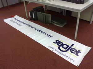 China heavy duty vertical banners with high resolution printing (1440dpi ) factory