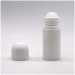 50ml/50cc HDPE White Plastic Roll On Bottle Round Shape for Other Cosmetic