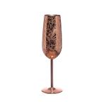 Etching Stainless Steel Champagne Flutes Glass 200ml Champagne Glasses For